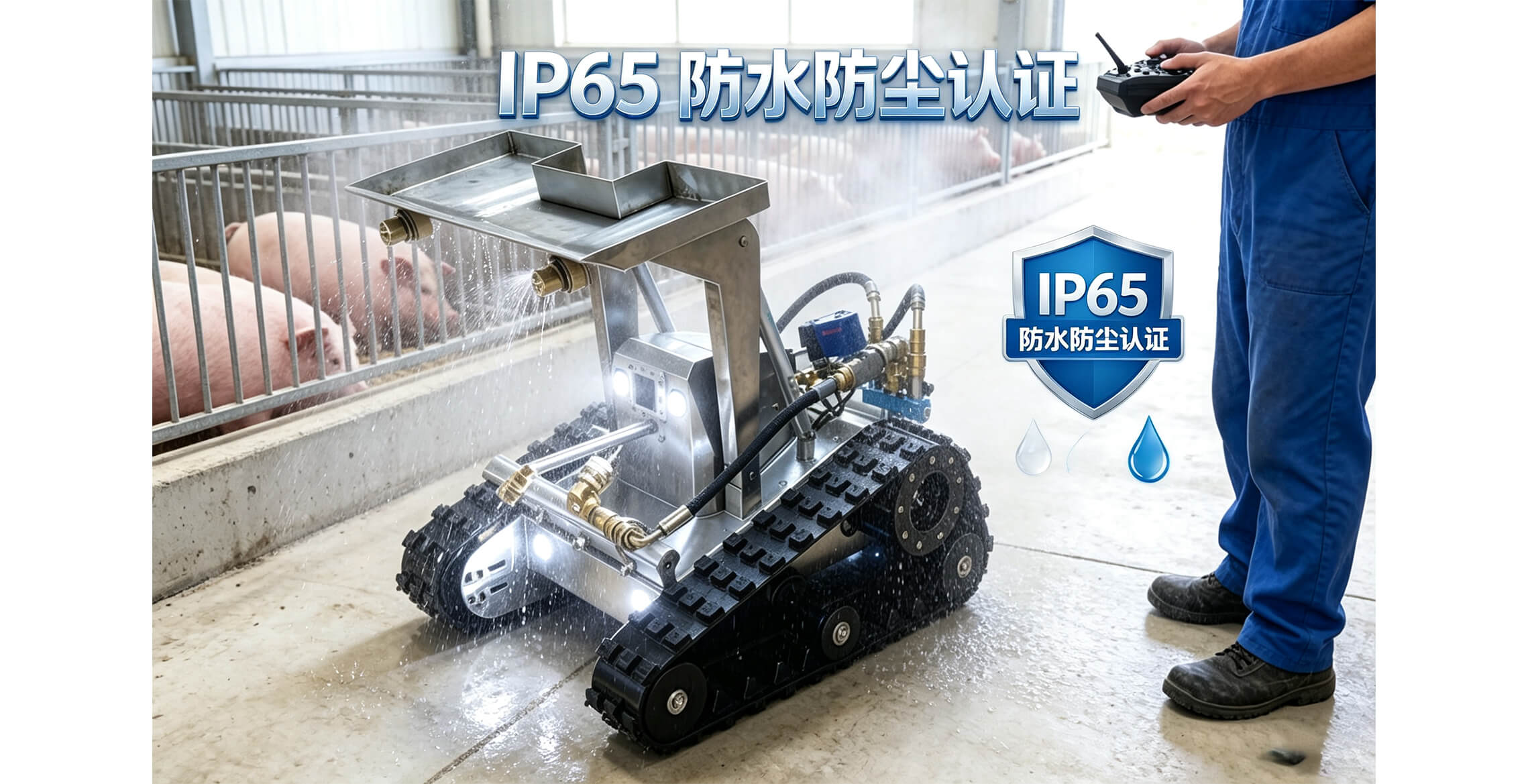 Hardcore Quality Certification! Muan Technology muanbot-x6 Cleaning Robot Passes the IP65 Protection Rating Test